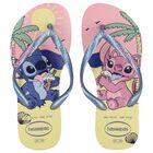 Girls Yellow Disney Logo Flip Flops, 1, hi-res