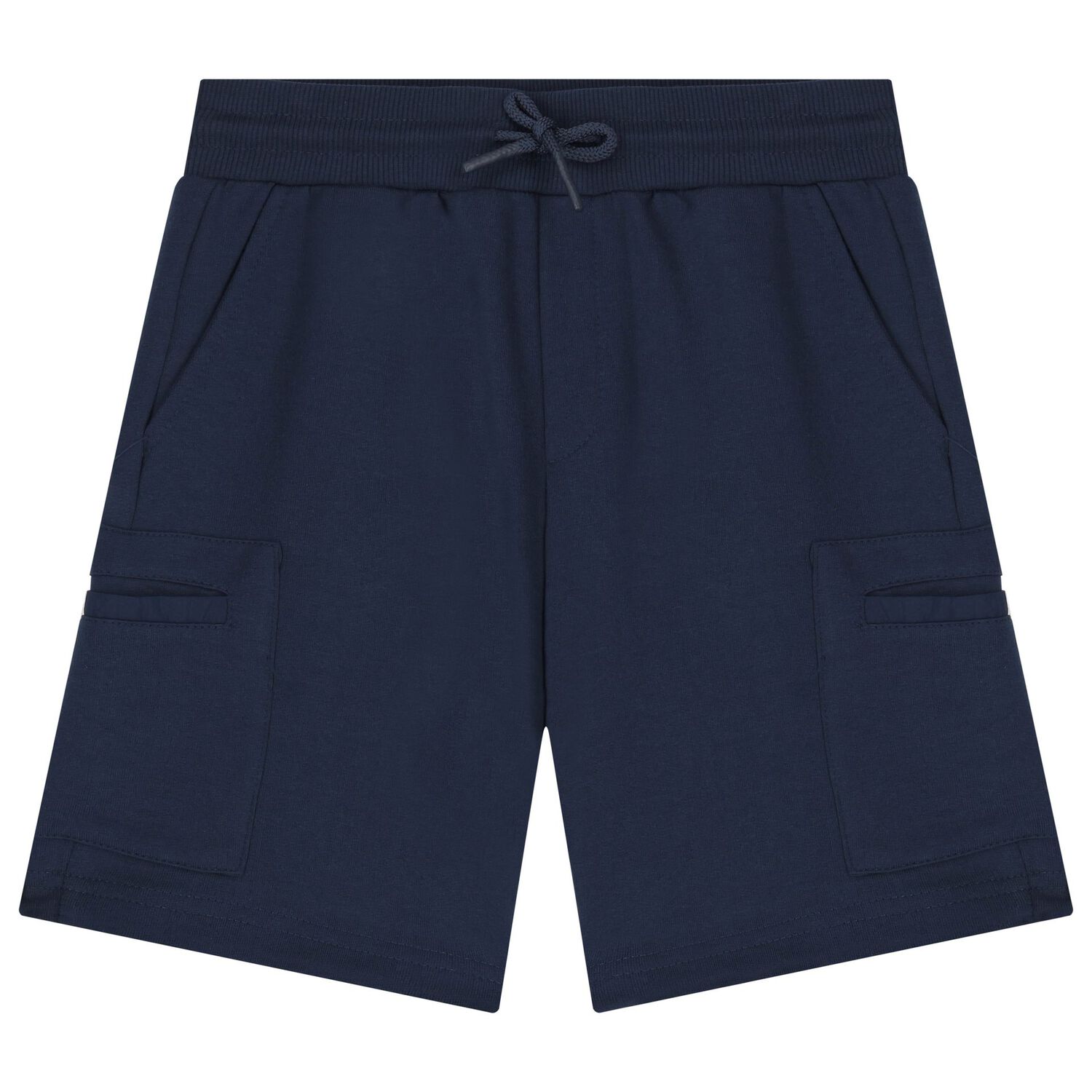 Boys Neon Yellow & Navy Blue Shorts Set, 1, hi-res
