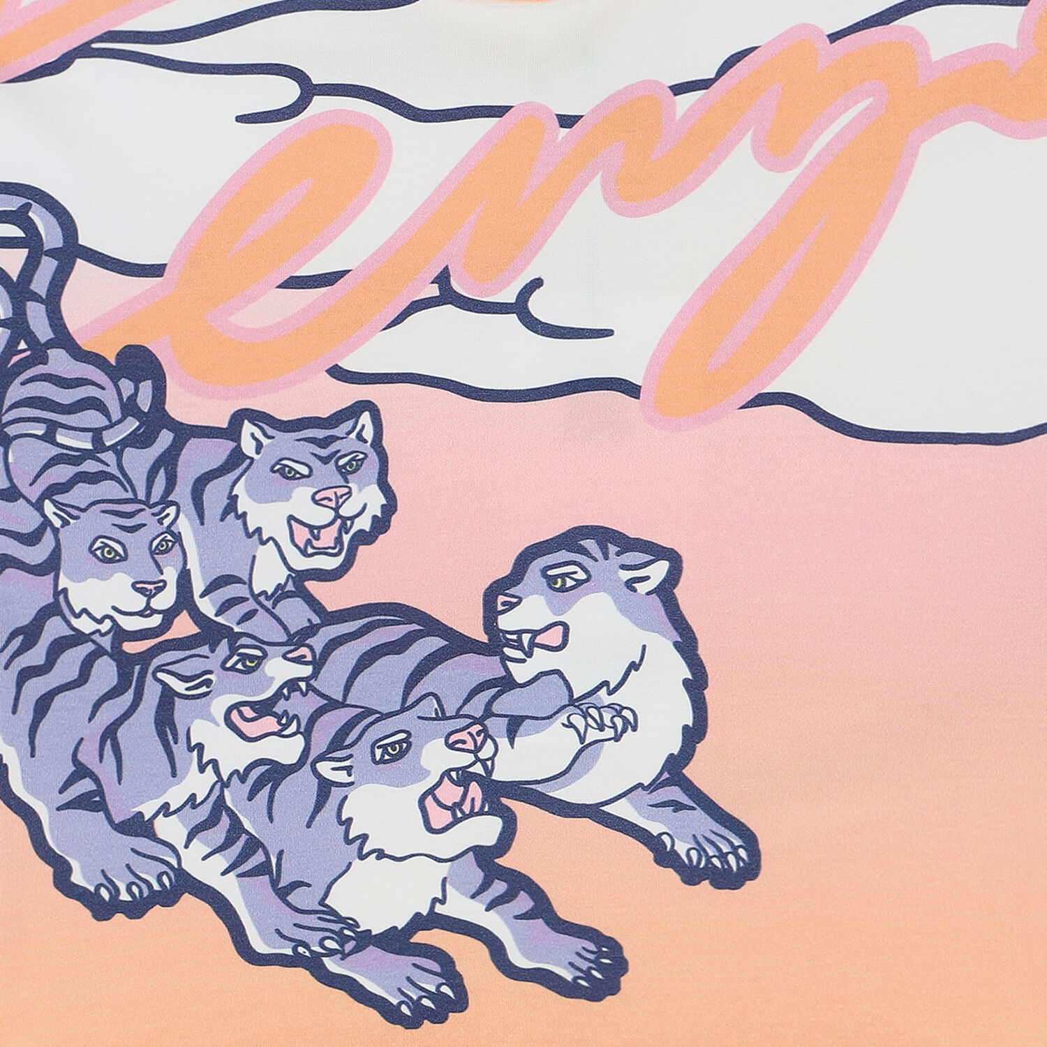 Younger Girls Pink Logo Tiger T-Shirt, 1, hi-res image number null