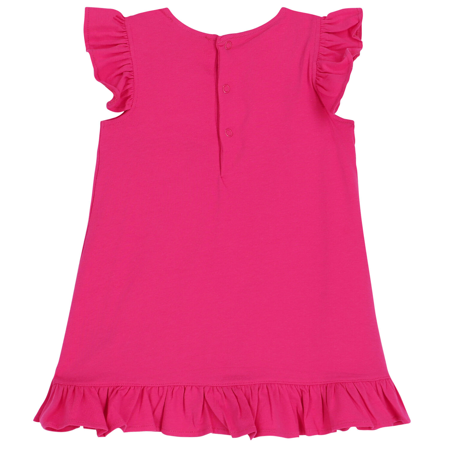 Girls Pink Logo Dress, 1, hi-res
