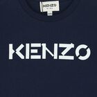 Girls Navy Blue Logo T-Shirt, 1, hi-res