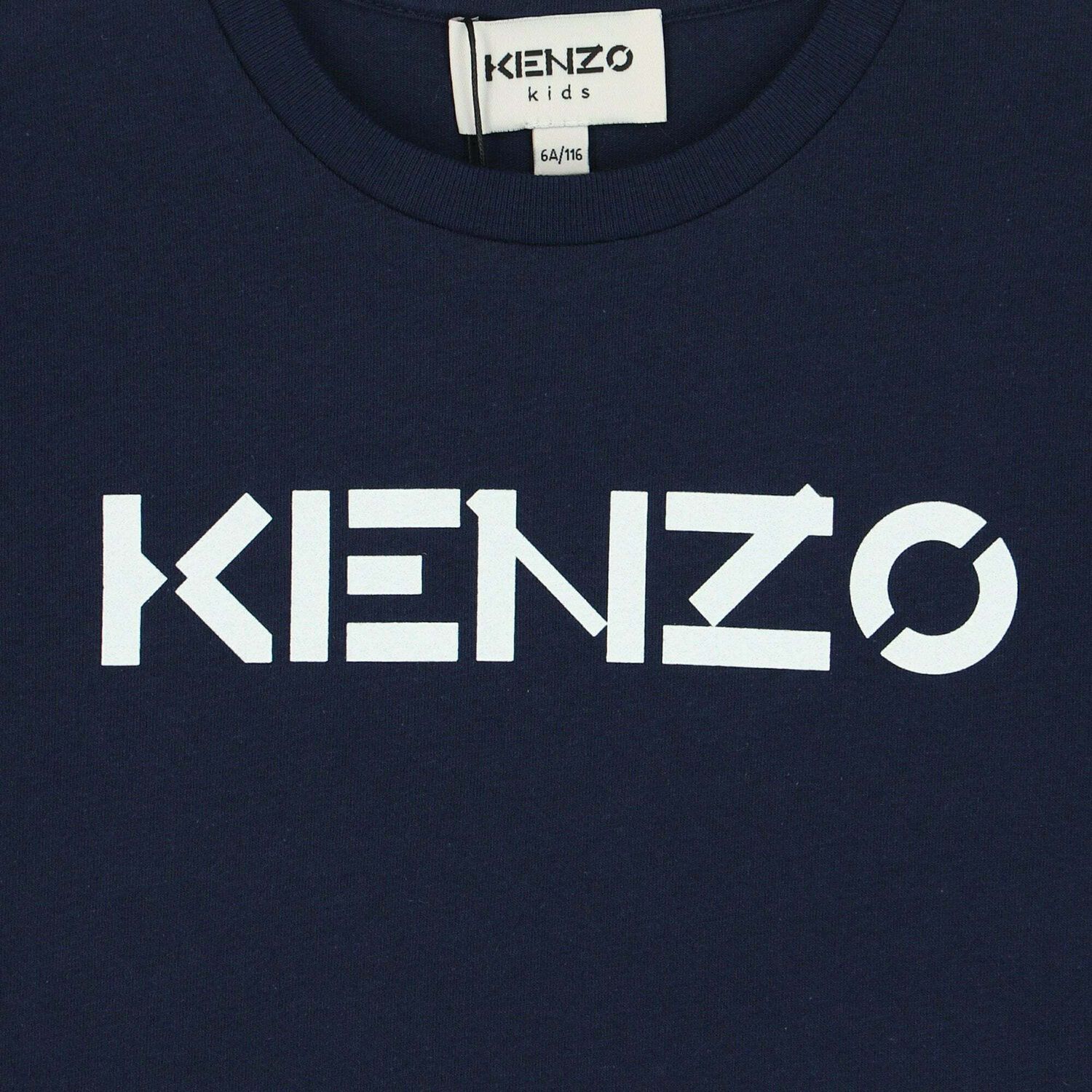 Girls Navy Blue Logo T-Shirt, 1, hi-res