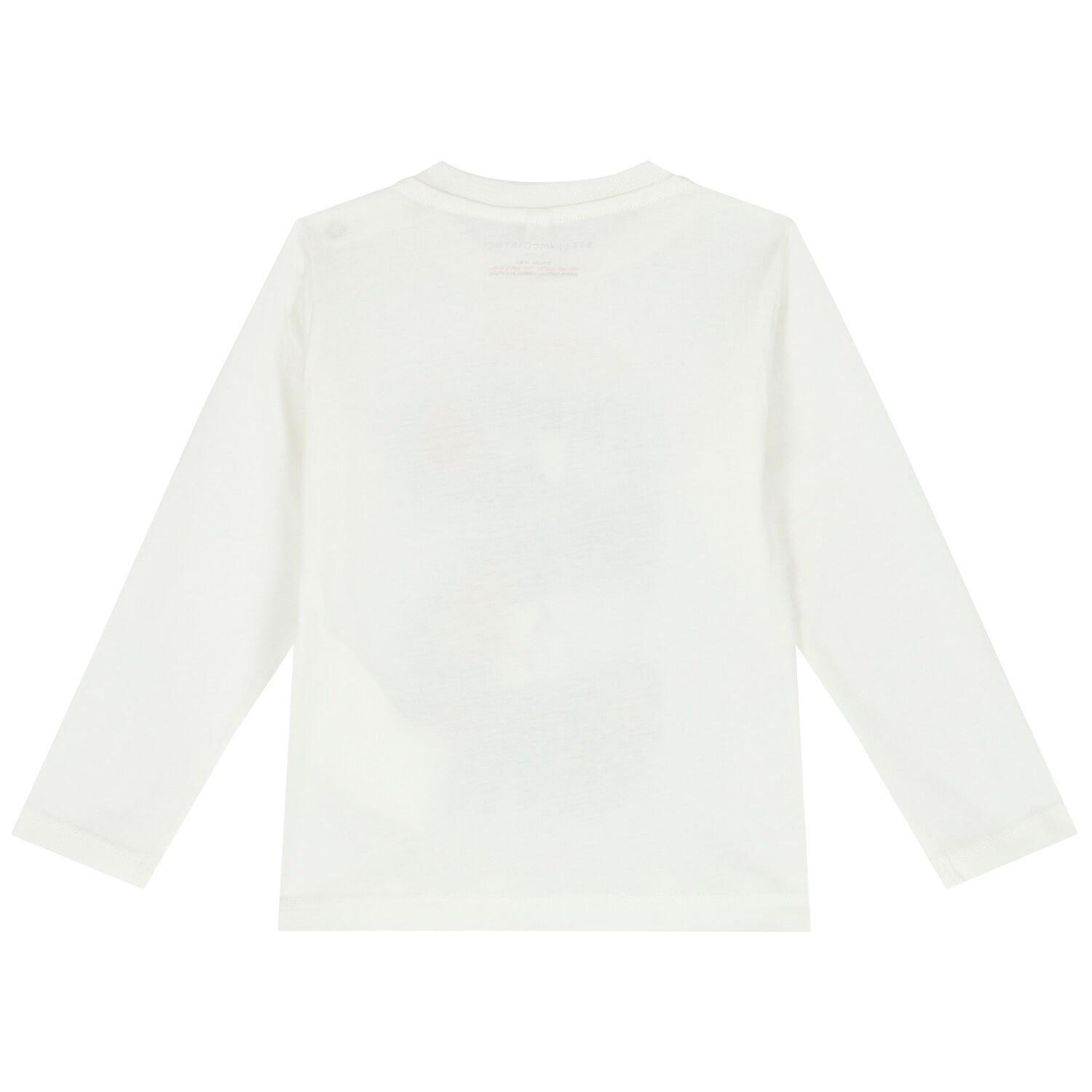 Younger Boys Ivory Long Sleeve Top, 1, hi-res