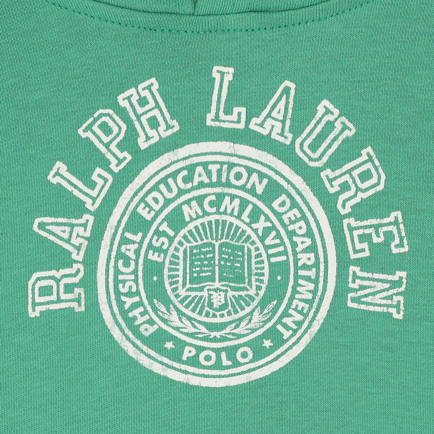 Boys Green Jersey Varsity Logo Hoodie, 1, hi-res