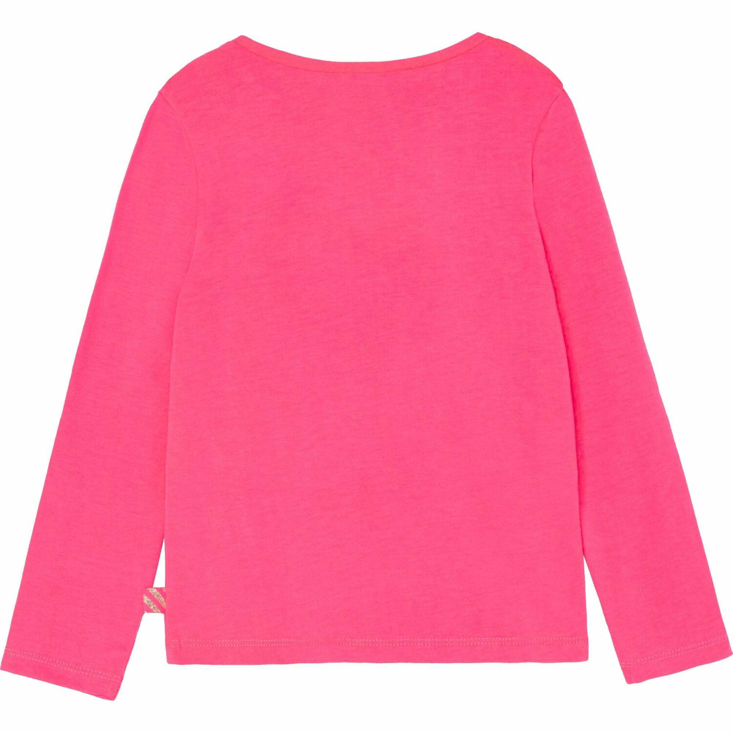 Girls Pink Logo Long Sleeve Top, 1, hi-res image number null