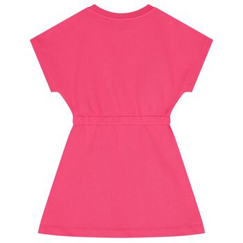 Girls Pink Logo Dress