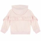 Younger Girls Pink Bunny Zip Up Top , 1, hi-res