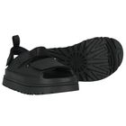 Black Chunky Logo Sandals , 1, hi-res