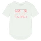 Girls White Logo Cherry Blossom T-Shirt, 1, hi-res