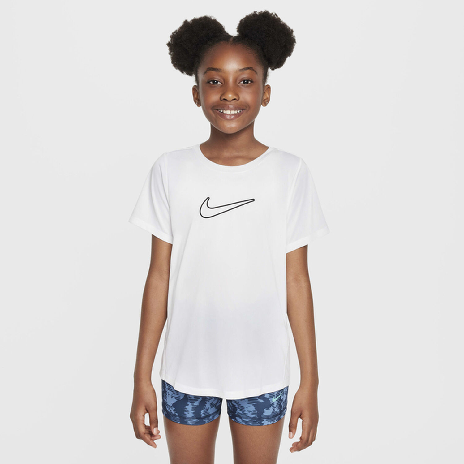 Girls White Logo T-Shirt, 2, hi-res image number null