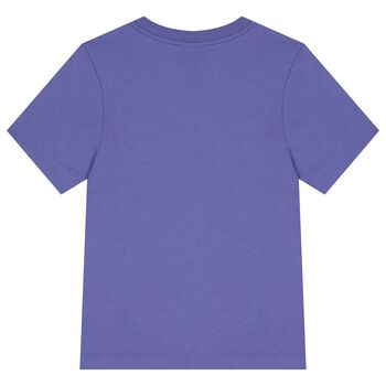 Boys Purple Logo T-Shirt