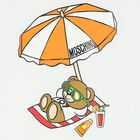 White Teddy Bear Logo T-Shirt, 1, hi-res