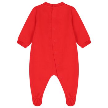 Red Teddy Bear Logo Babygrow