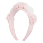 Girls Pink Tulle Headband, 1, hi-res