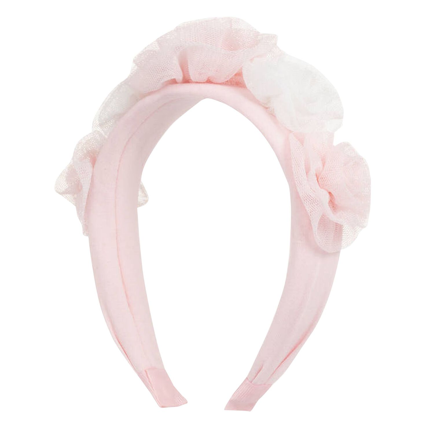 Girls Pink Tulle Headband, 1, hi-res