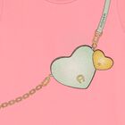 Girls Pink Logo Bag Dress, 3, hi-res