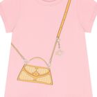 Girls Pink & Orange Bag Dress, 2, hi-res
