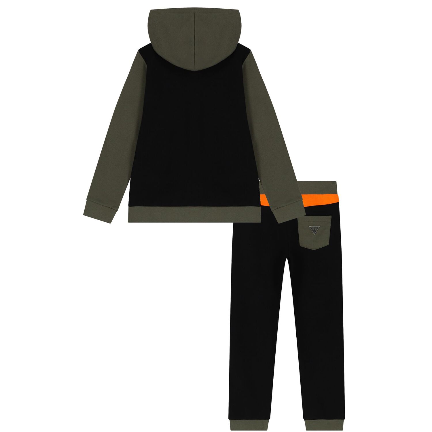 Boys Black & Green Logo Tracksuit, 1, hi-res