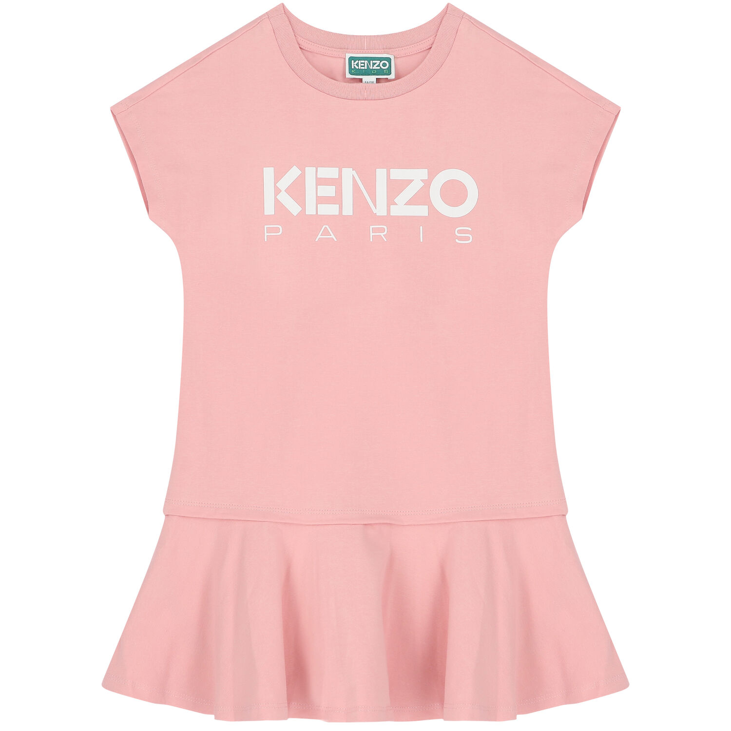 Girls Pink Logo Dress, 1, hi-res