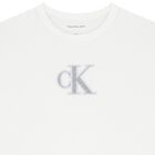 Girls White Logo T-Shirt, 2, hi-res