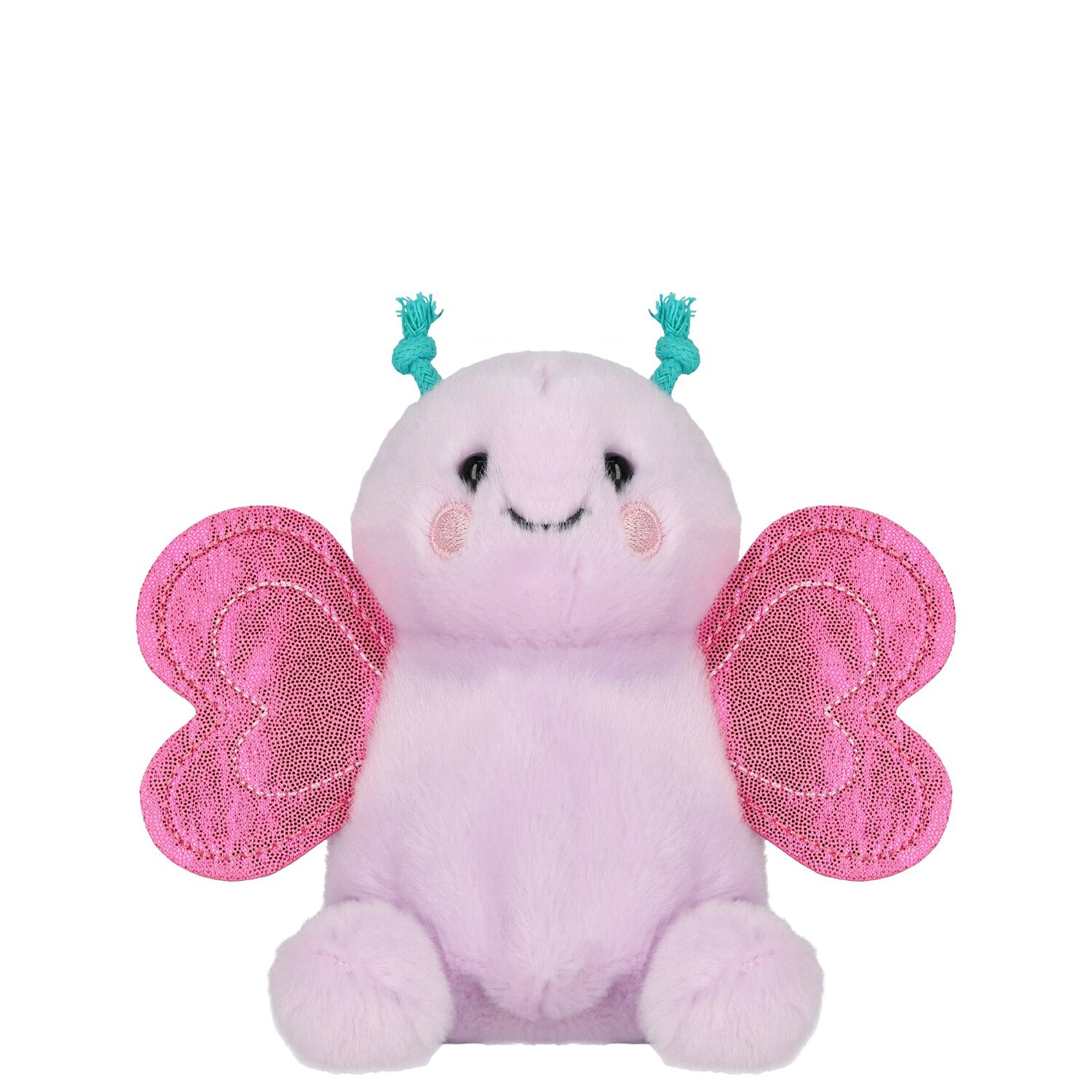 Girls Pink Palm Pals Petunia Butterfly Soft Toy ( 13CM ), 1, hi-res
