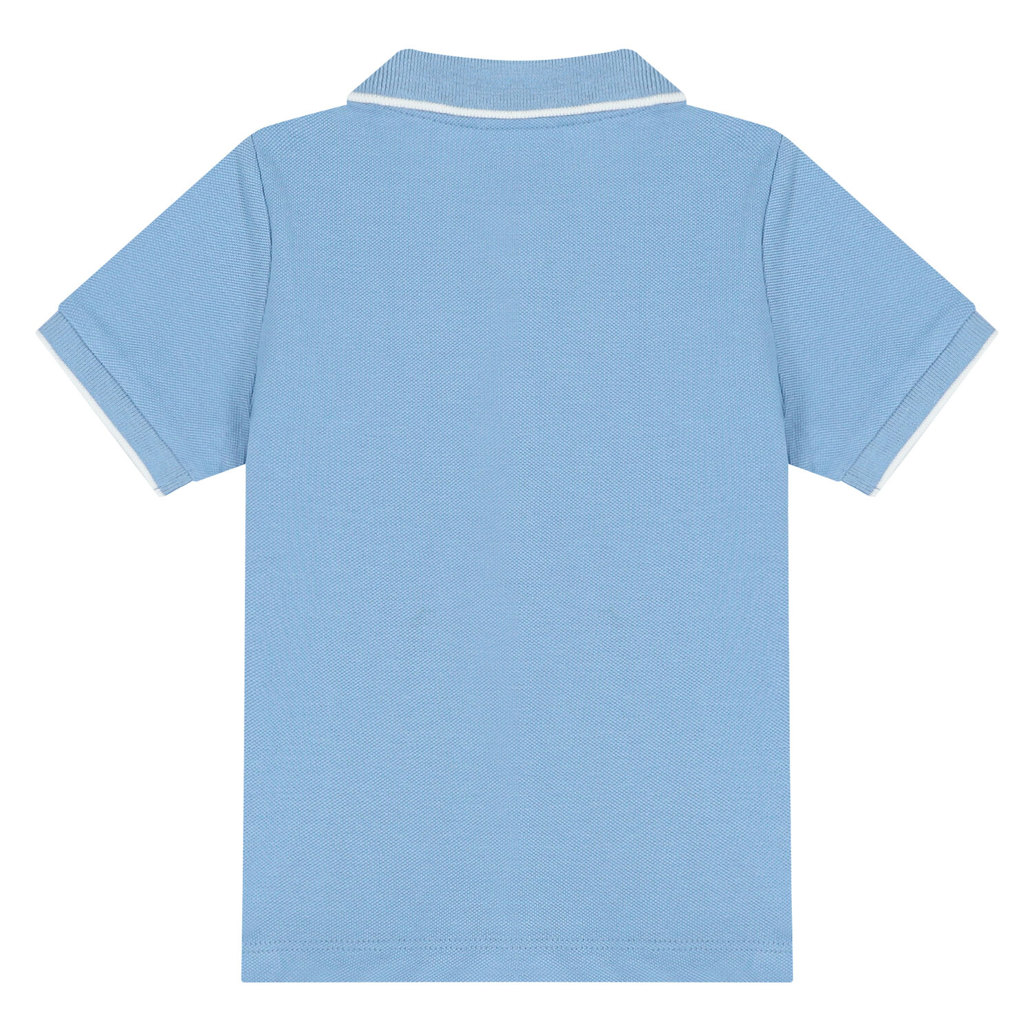 Younger Boys Blue Logo Polo Shirt, 1, hi-res