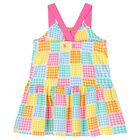 Girls Multi-Colored Gingham Dress, 1, hi-res