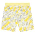 Boys Yellow & Grey Swim Shorts, 1, hi-res