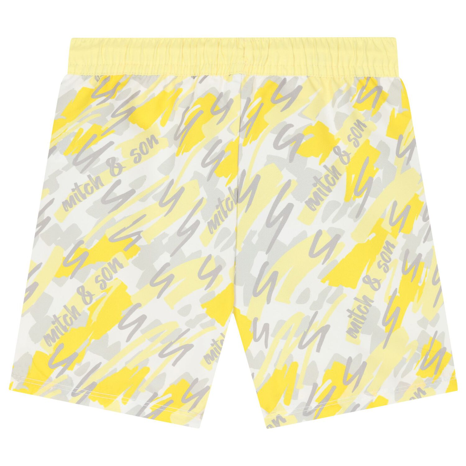 Boys Yellow & Grey Swim Shorts, 1, hi-res image number null