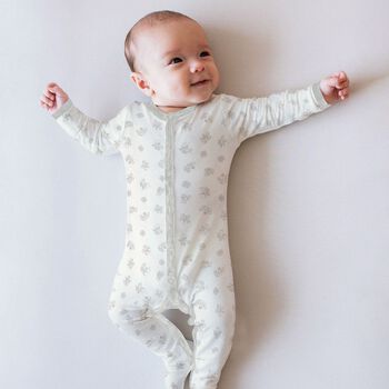 Baby Boys White Polo Bear Babygrow