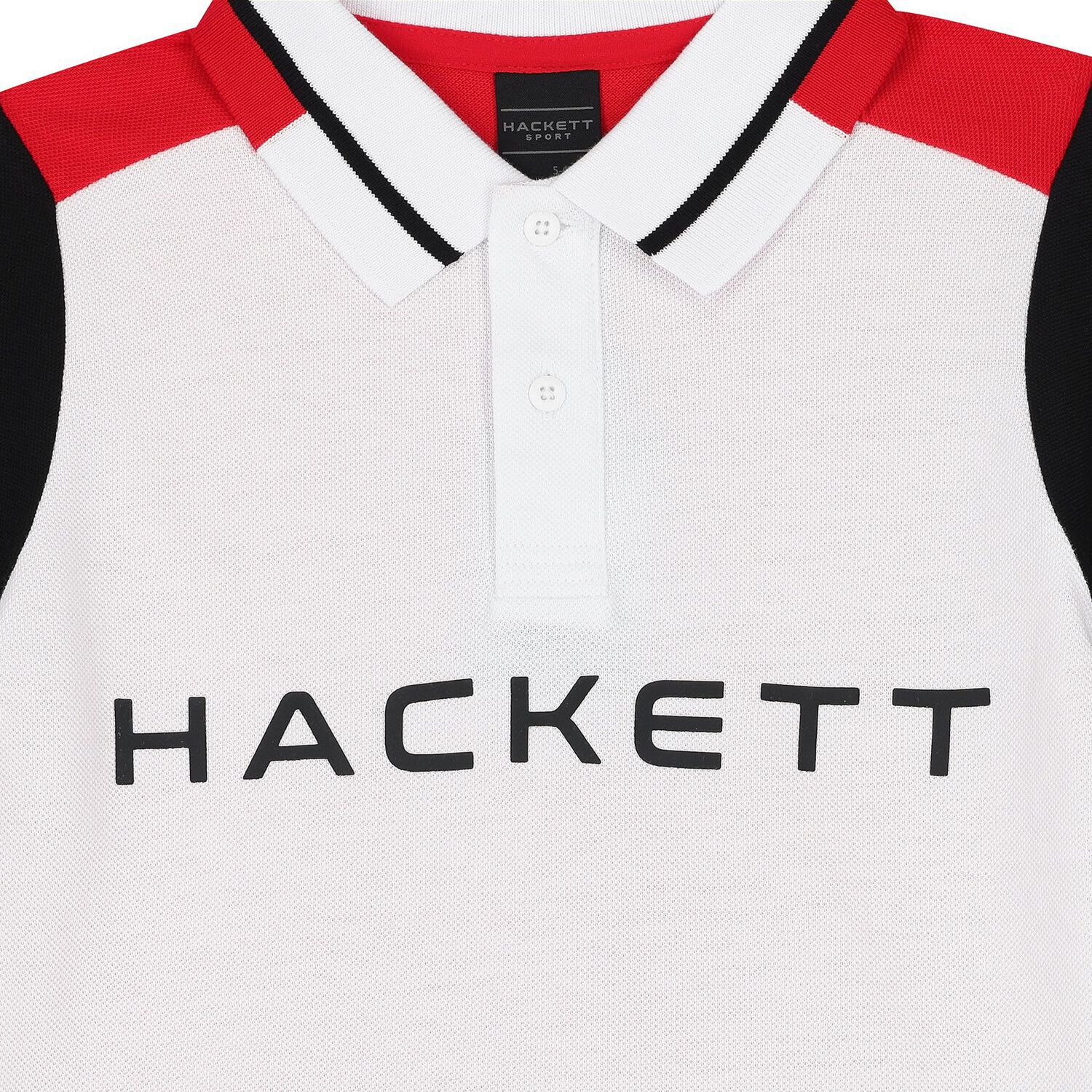 Boys White & Red Logo Polo Shirt, 2, hi-res image number null