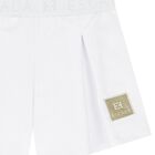Girls White Logo Shorts, 1, hi-res
