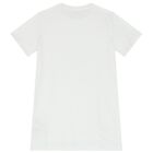 Girls White Logo T-Shirt, 1, hi-res