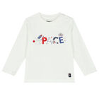 Younger Boys White, Grey & Navy Blue 3 Piece Tracksuit, 1, hi-res