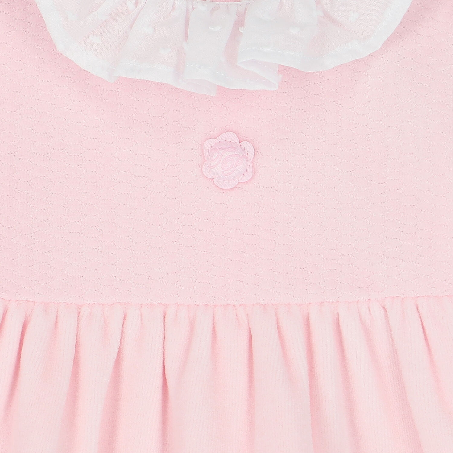 Baby Girls Pink Logo Babygrow, 1, hi-res