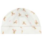 Baby Girls White Polo Bear Babysuit & Hat Gift Set, 1, hi-res