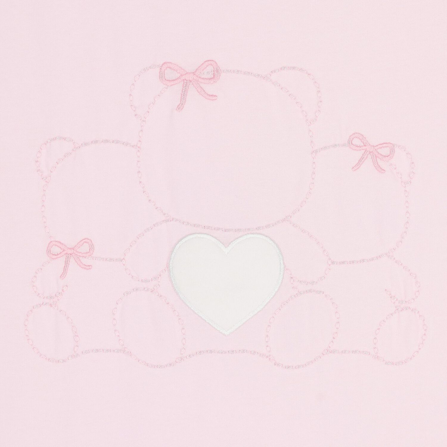 Baby Girls Pink Teddy Bear Blanket, 1, hi-res
