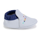 Baby Boys Blue Logo Pre Walker Shoes, 2, hi-res