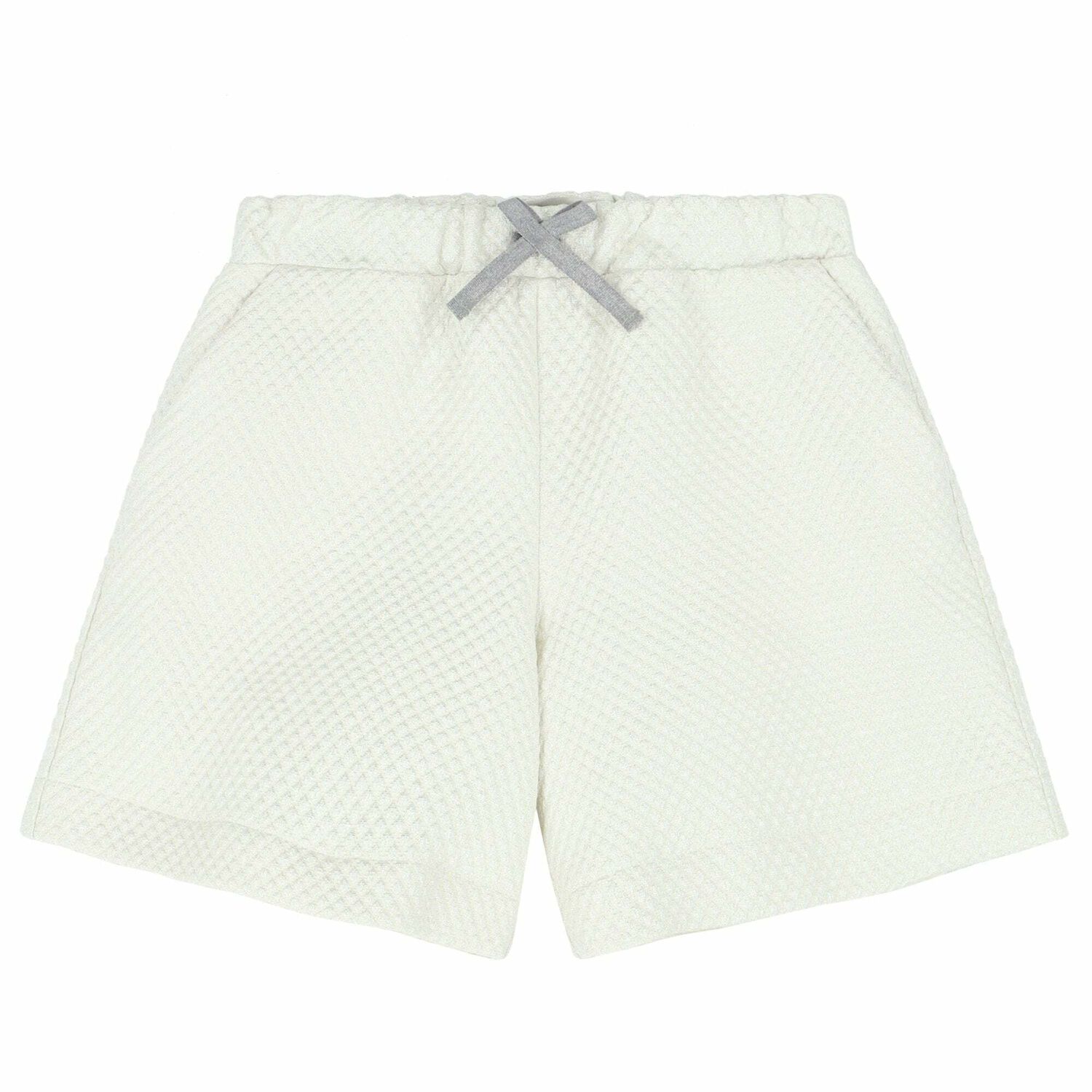 Girls Ivory & Silver Shorts, 1, hi-res image number null