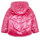 Girls Silver & Pink Reversible Jacket, 1, hi-res