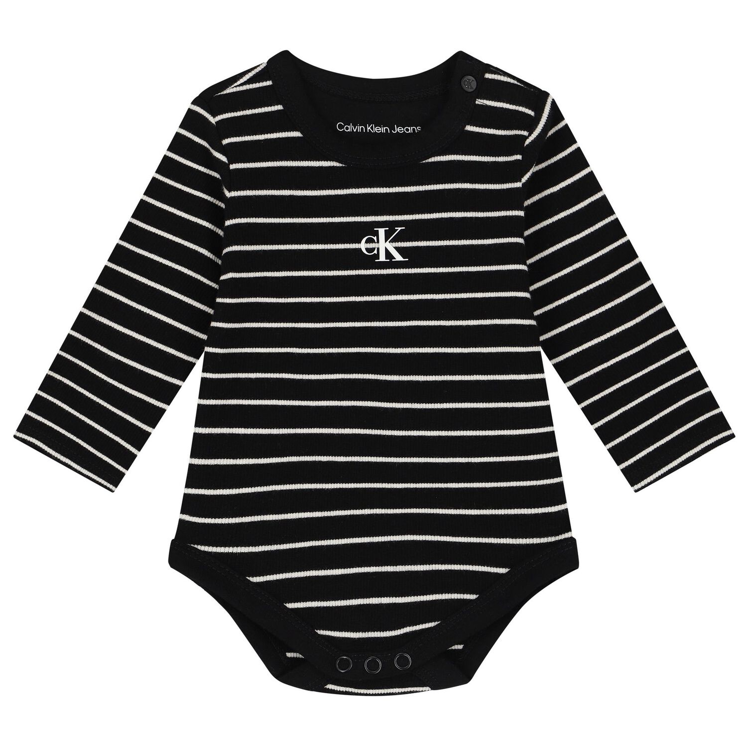 Baby Boys Black & Ivory Bodysuits ( 2 Pack ), 1, hi-res