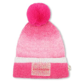 Younger Girls Pink Knitted Hat