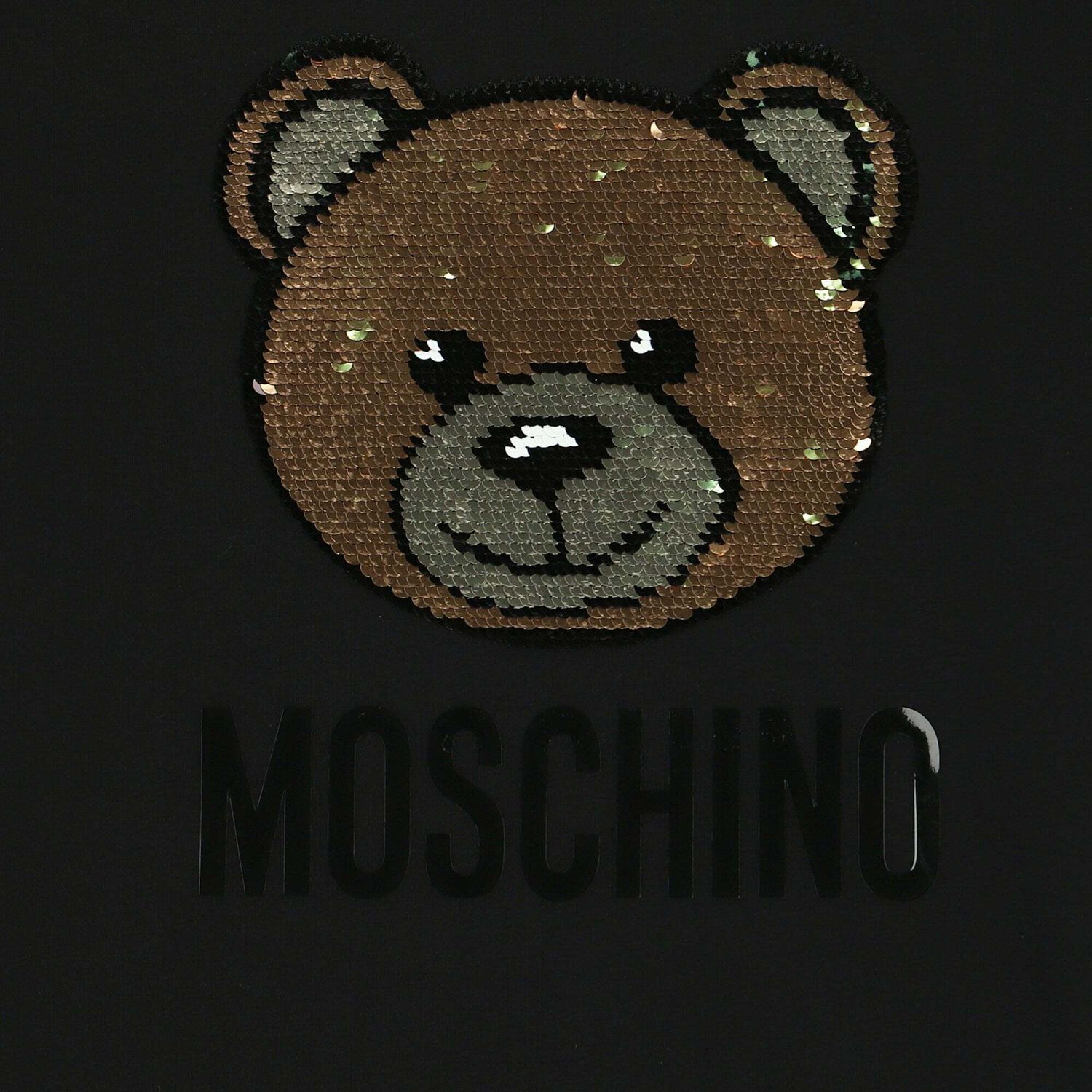 Black Reversible Sequin Logo T-Shirt, 1, hi-res