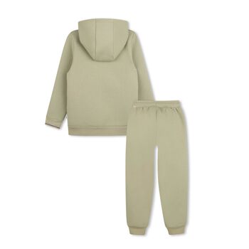 Boys Mini Me Green Logo Tracksuit