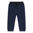 Baby Boys Blue Logo Teddy Bear Trousers Set, 1, hi-res