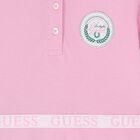 Girls Pink Logo Polo Dress, 2, hi-res