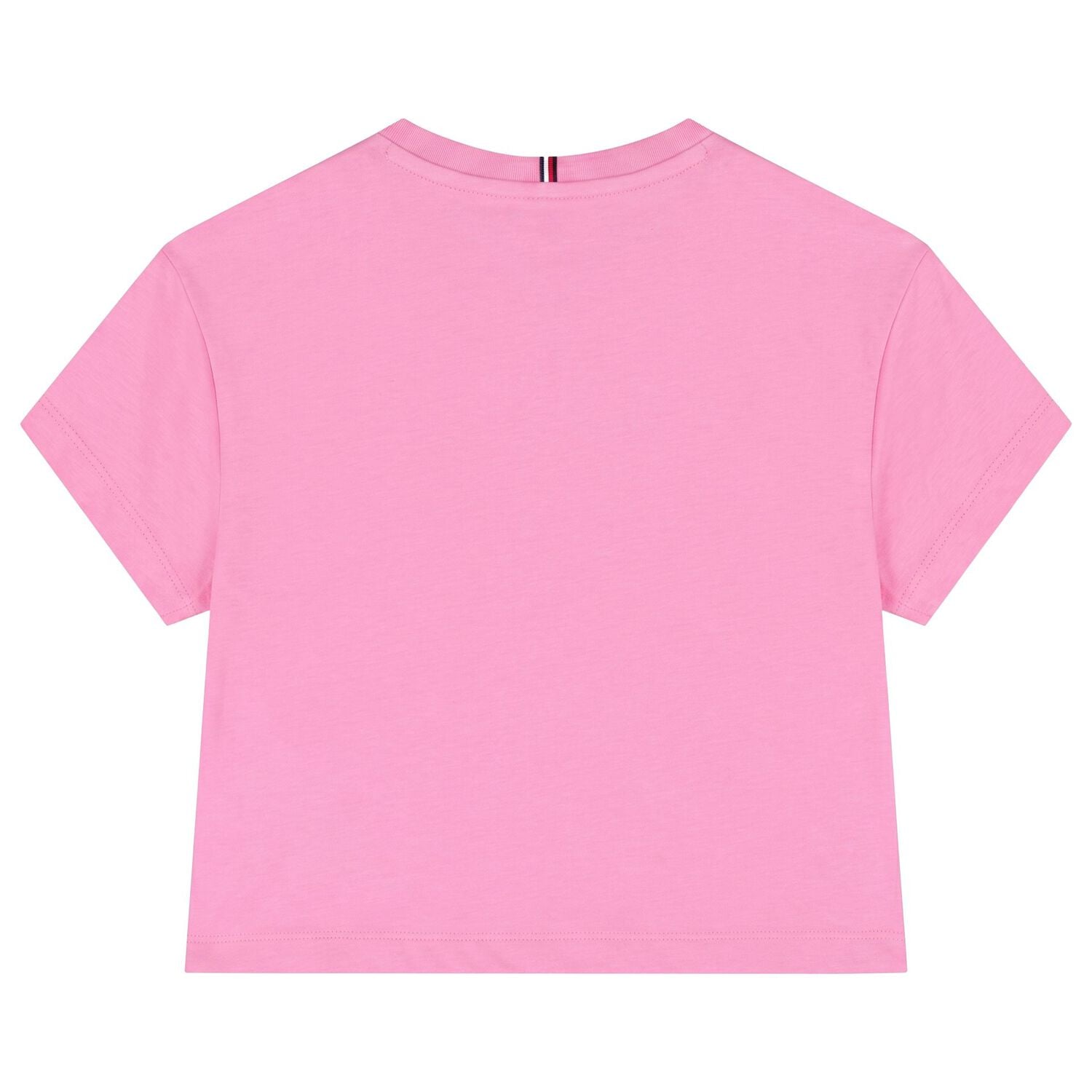 Girls Pink Rhinestone Logo T-Shirt , 2, hi-res