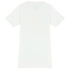 Girls White Logo Dress, 1, hi-res