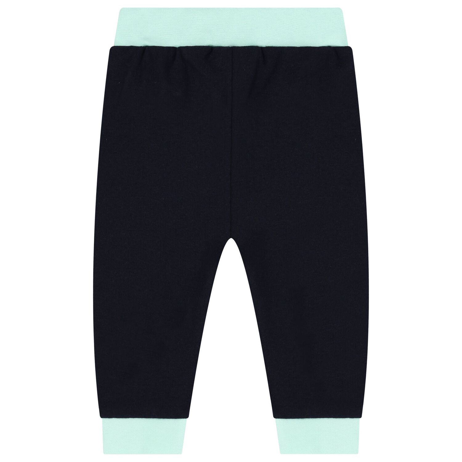 Baby Boys Navy Blue & Green Logo 3-Piece Tracksuit, 1, hi-res