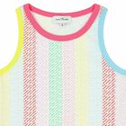 Girls Multicoloured Logo Top, 1, hi-res